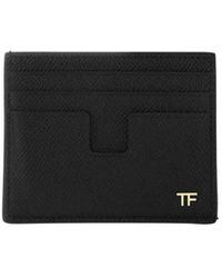 Tom Ford - Logo-Plaque Leather Cardholder - Lyst