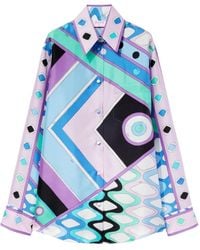 PUCCI - Vivara-Printed Long Sleeved Shirt - Lyst