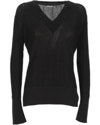 JOSEPH - Ribbed-Knit V-Neck Top - Lyst