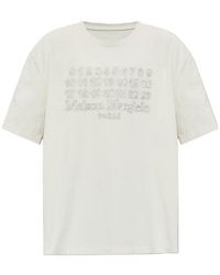 Maison Margiela - Numbers-Motif Crewneck T-Shirt - Lyst