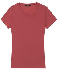 Weekend by Maxmara - T-Shirt With Round Neck And Short Sleeves - Lyst