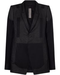 Rick Owens - Paneled Cotton Blazer - Lyst
