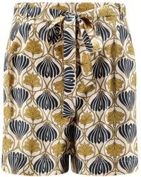 Max Mara - Patterned Shorts - Lyst
