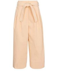 Jil Sander - Belted Cotton Wide-Leg Pants - Lyst
