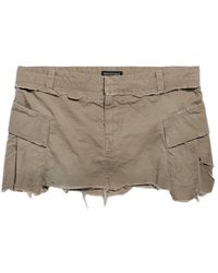 Balenciaga - Distressed Mini Skirt - Lyst