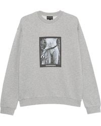 Emporio Armani - Graphic-Print Crew-Neck Sweatshirt - Lyst