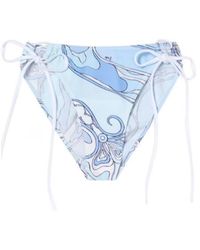 PUCCI - Pucci Printed Tie-Side Bikini Briefs - Lyst