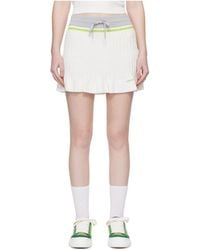 CASABLANCA - Logo Embroidered Drawstring Skirt - Lyst