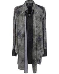 Ziggy Chen - Draped Long Shirt - Lyst