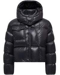 Moncler - Erea Square-Quilted Hooded Short Down Jacket - Lyst