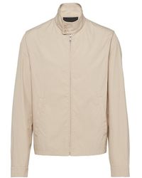 Prada - Cotton-Blend Blouson Jacket - Lyst