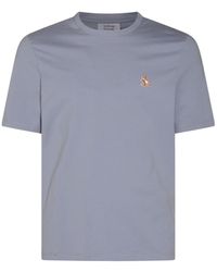 Maison Kitsuné - Maison Kitsuné Chillax Fox Patch Crewneck T-Shirt - Lyst