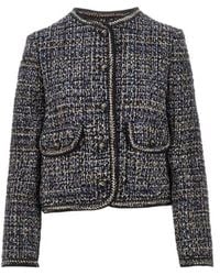 Etro - Tweed-Effect Button-Up Jacket - Lyst