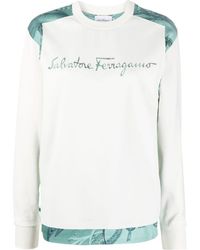 Ferragamo - Logo Sweater - Lyst