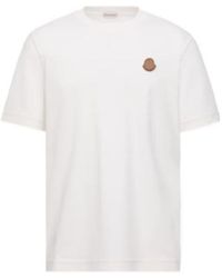 Moncler - Logo Patch Crewneck T-Shirt - Lyst