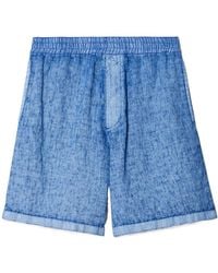 Burberry - Equestrian Knight Motif Turn-Up Cuff Shorts - Lyst