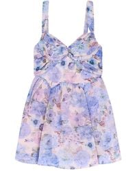 Zimmermann - Rebellion Drape Mini Dress - Lyst