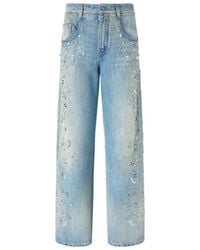 Ermanno Scervino - Embellished Straight-Leg Jeans - Lyst