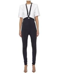 The Attico - The Ruby Cut Out Detailed Halterneck-Strap Leggings - Lyst