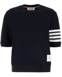 Thom Browne - 4-Bar Knitted T-Shirt - Lyst