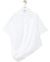Loewe - Asymmetric Draped Top - Lyst