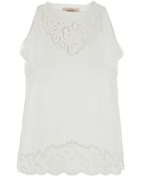 Twinset - Inlaid Embroidered Top - Lyst