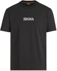 ZEGNA - Logo Round-Neck T-Shirt - Lyst