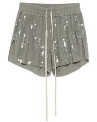 Rick Owens - Lilies Sequined Drawstring Shorts - Lyst