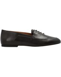 Jil Sander - Round-Toe Lace-Up Loafers - Lyst