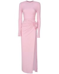 Magda Butrym - Gathered Long Sleeve Maxi Dress - Lyst