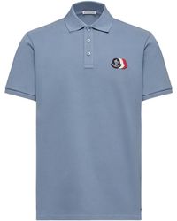 Moncler - Logo Patch Polo Shirt - Lyst