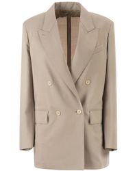 Max Mara - Mxmmitico Double-Breasted Blazer - Lyst