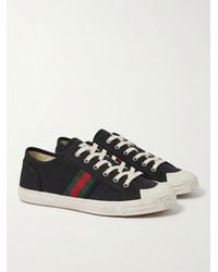 Gucci - Ribbon Logo Sneakers - Lyst