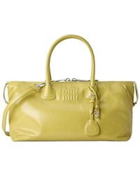 Miu Miu - Logo-Embossed Leather Shoulder Bag - Lyst