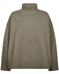 Soeur - High-Neck Knit Sweater - Lyst