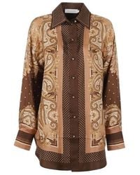 Zimmermann - Luna Relaxed Shirt - Lyst