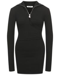 The Attico - The Stand Up Collar Mini Dress - Lyst
