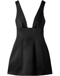 Brandon Maxwell - Silk Satin Mini Dress - Lyst