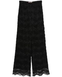 Twinset - Wide Fit Macramé Lace Trousers - Lyst