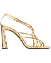 Jimmy Choo - Felice 95 Leather Sandals - Lyst