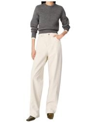 Bottega Veneta - Turned Up Hem Wide Leg Jeans - Lyst