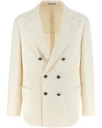 Brunello Cucinelli - Double-Breasted Blazer - Lyst