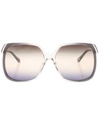 Chloé - Chloé Eyewear Oversized Square Sunglasses - Lyst