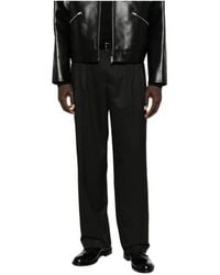 Calvin Klein - Pleated Straight-Leg Trousers - Lyst