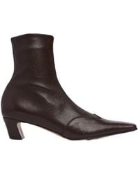 KHAITE - 40Mm Nevada Stretch Nappa Ankle Boots - Lyst