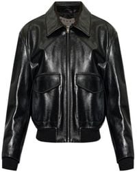 Marni - Zip-Up Leather Jacket - Lyst