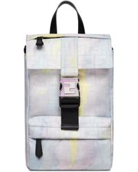 Fendi - And Lilac Sunset Jacquard Fabric Backpack - Lyst