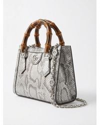 Gucci - Diana Python Small Tote Bag - Lyst