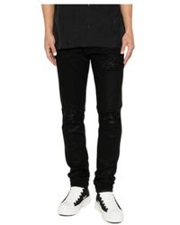 Amiri - Distressed-Effect Coated Jeans - Lyst