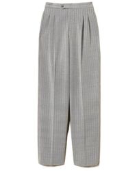 Twinset - Pinstriped Pleated Trousers - Lyst